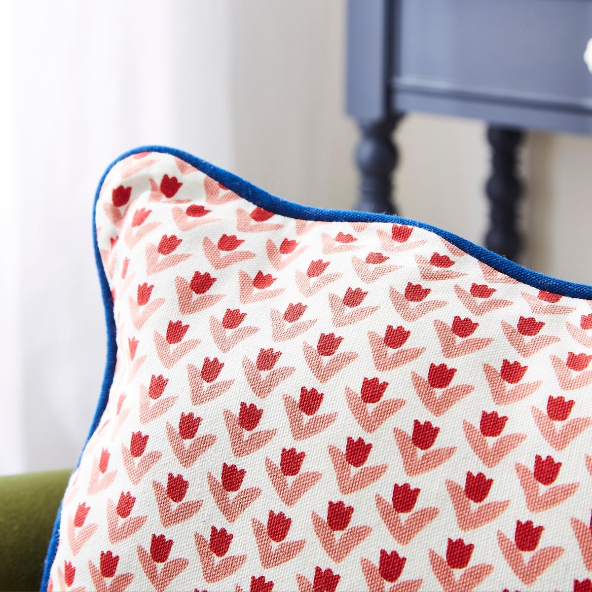 Tulip Block Cushion Navy Blue – image 2