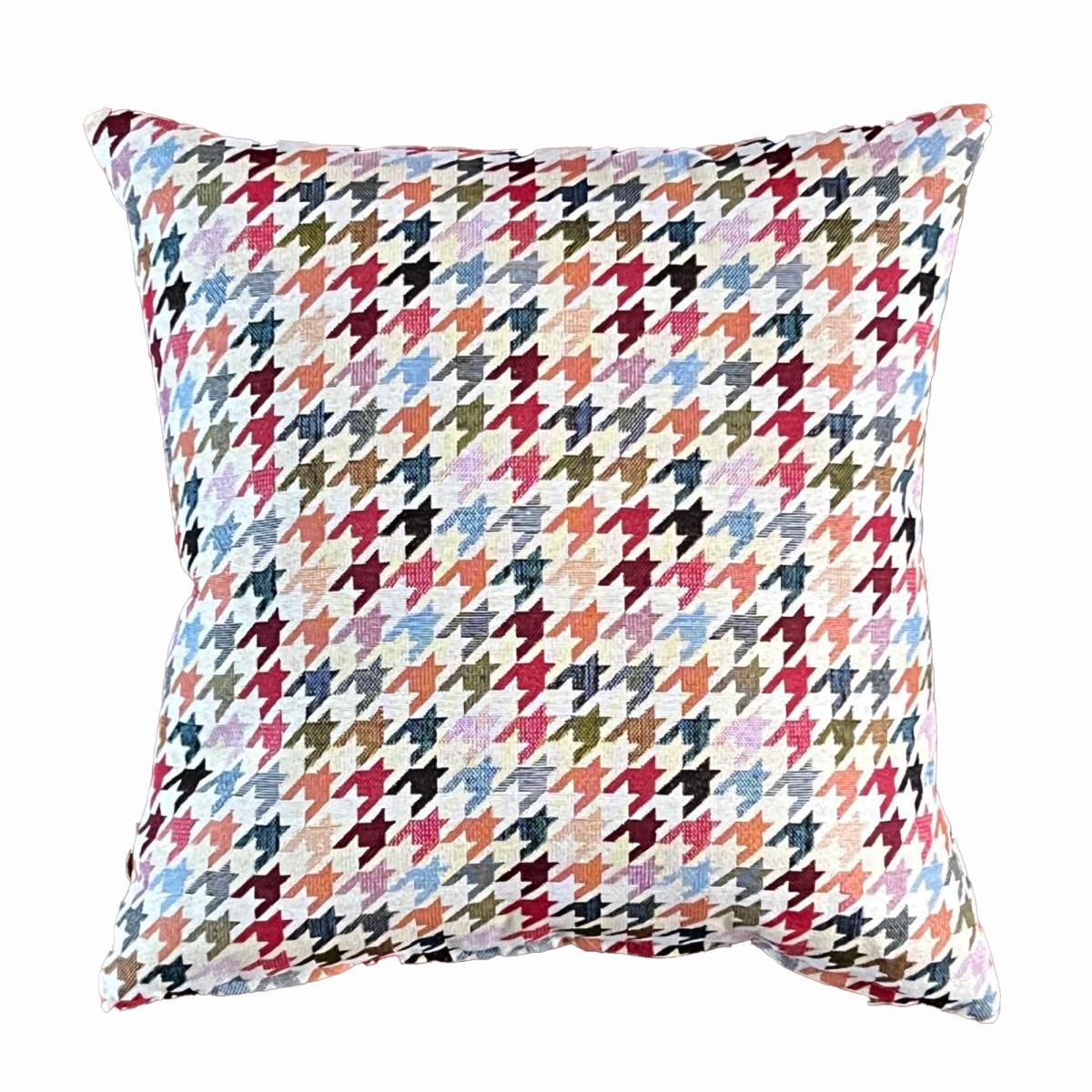 Daro Tapestry Pastel Houndstooth Square Cushion – image 2