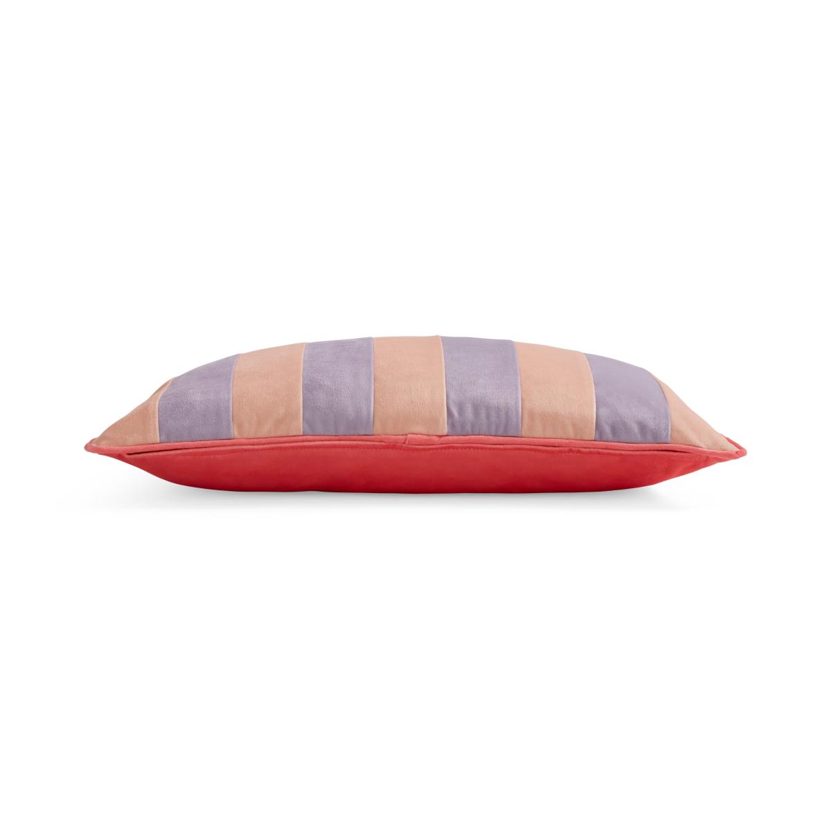 Striped Velvet Rectangle Cushion – image 3