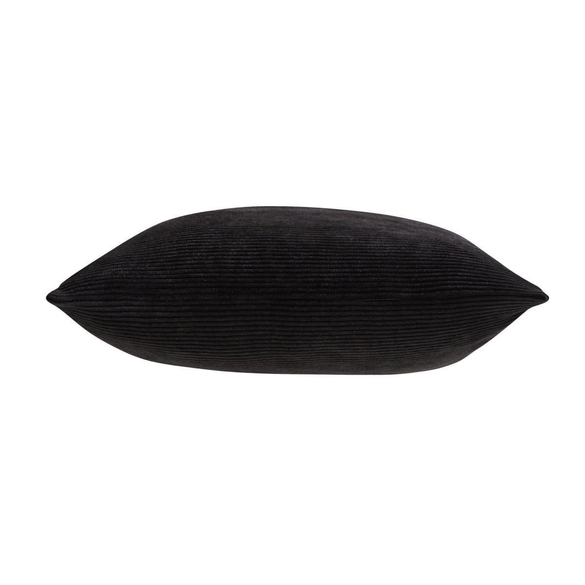 Corduroy Black Cushion Black – image 3