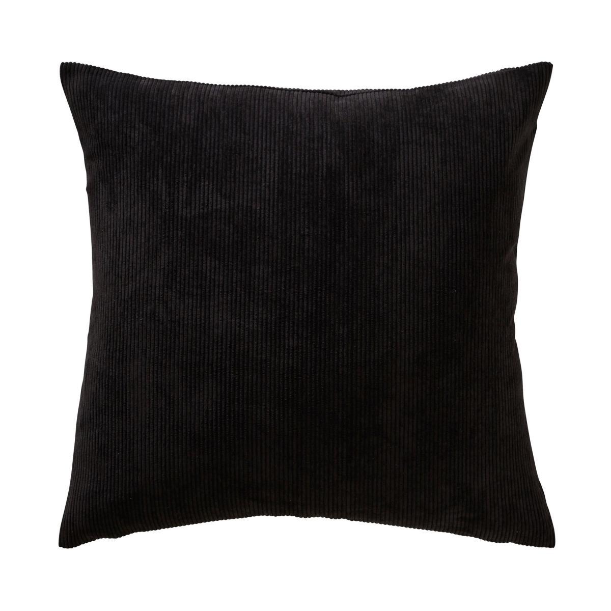 Corduroy Black Cushion Black – image 4