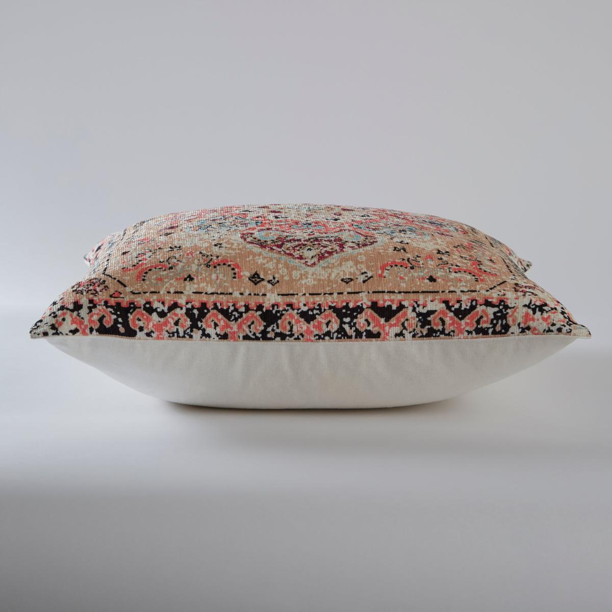 Oriental Pink Mult Printed Cushion Pink/Green – image 3