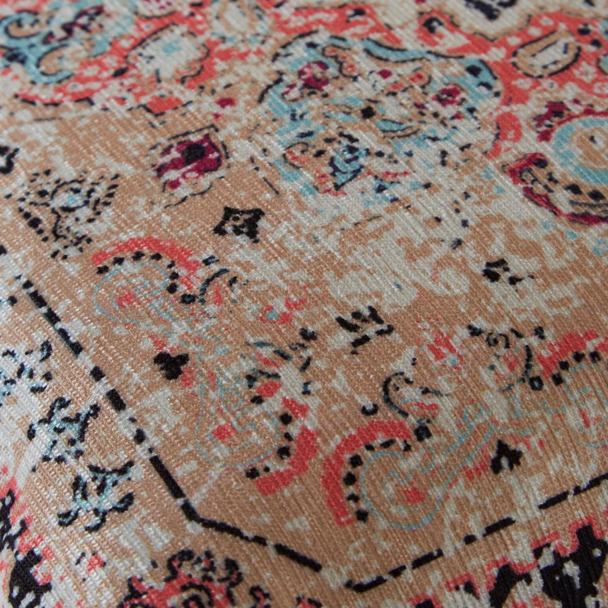 Oriental Pink Mult Printed Cushion Pink/Green – image 4