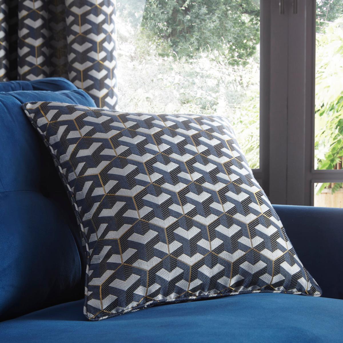 Symmetry Navy Cushion Navy