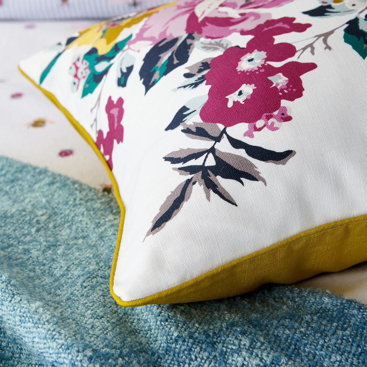 Botanical Floral Cushion MultiColoured – image 2