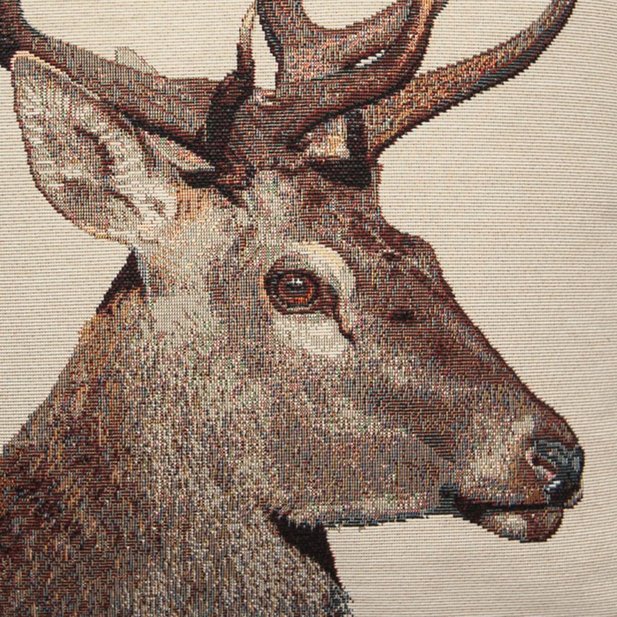 Tapestry Stag Cushion Natural – image 2