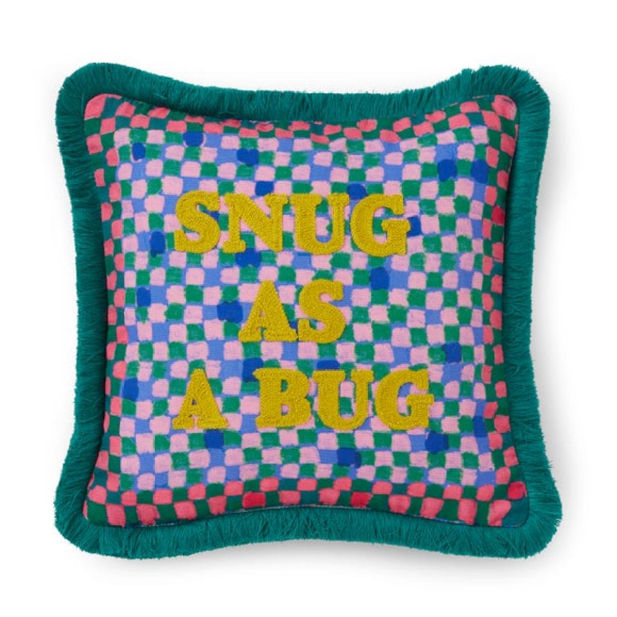 Sophie Robinson Snug as a Bug Cotton Square Cushion – image 3