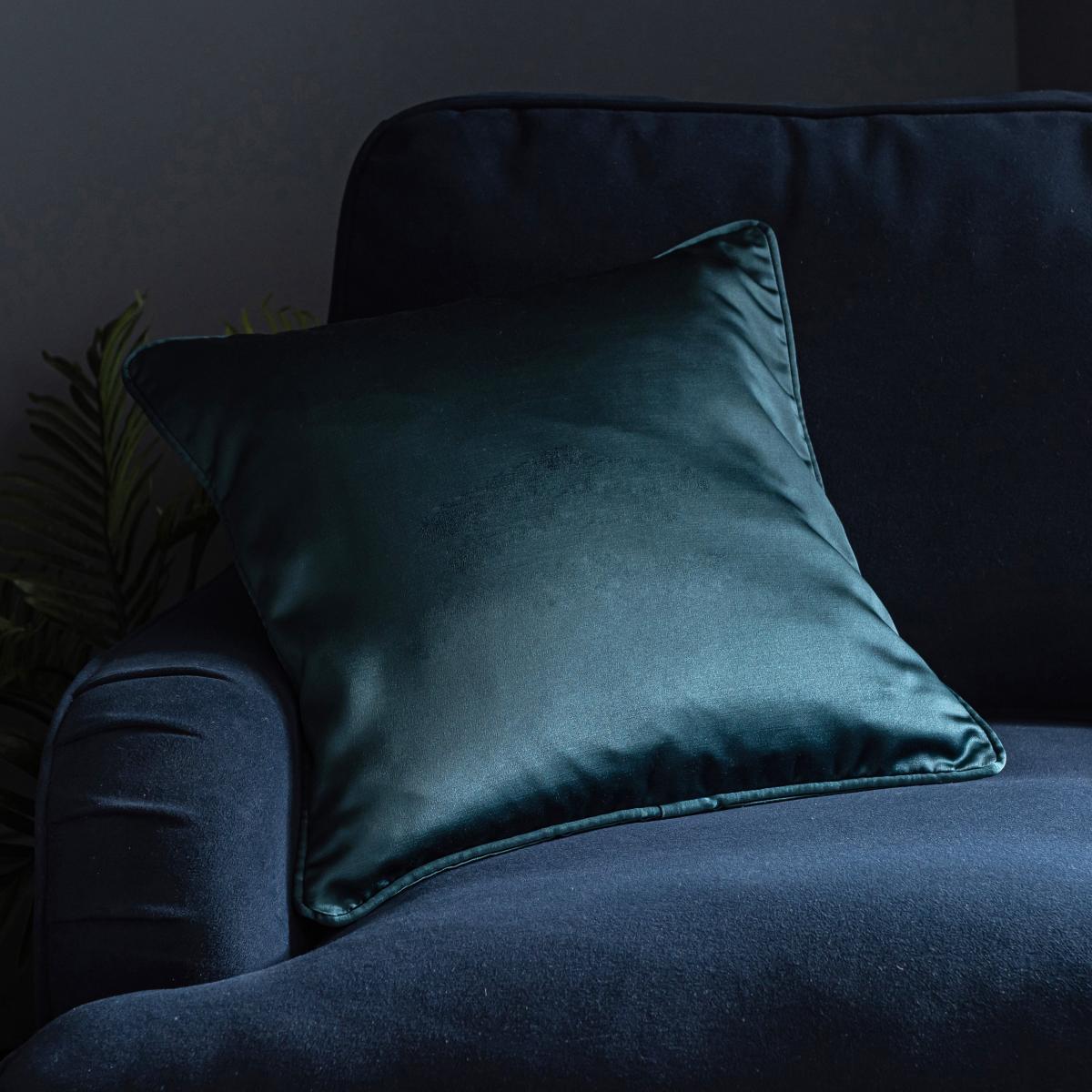 Satin Cushion Peacock – image 1