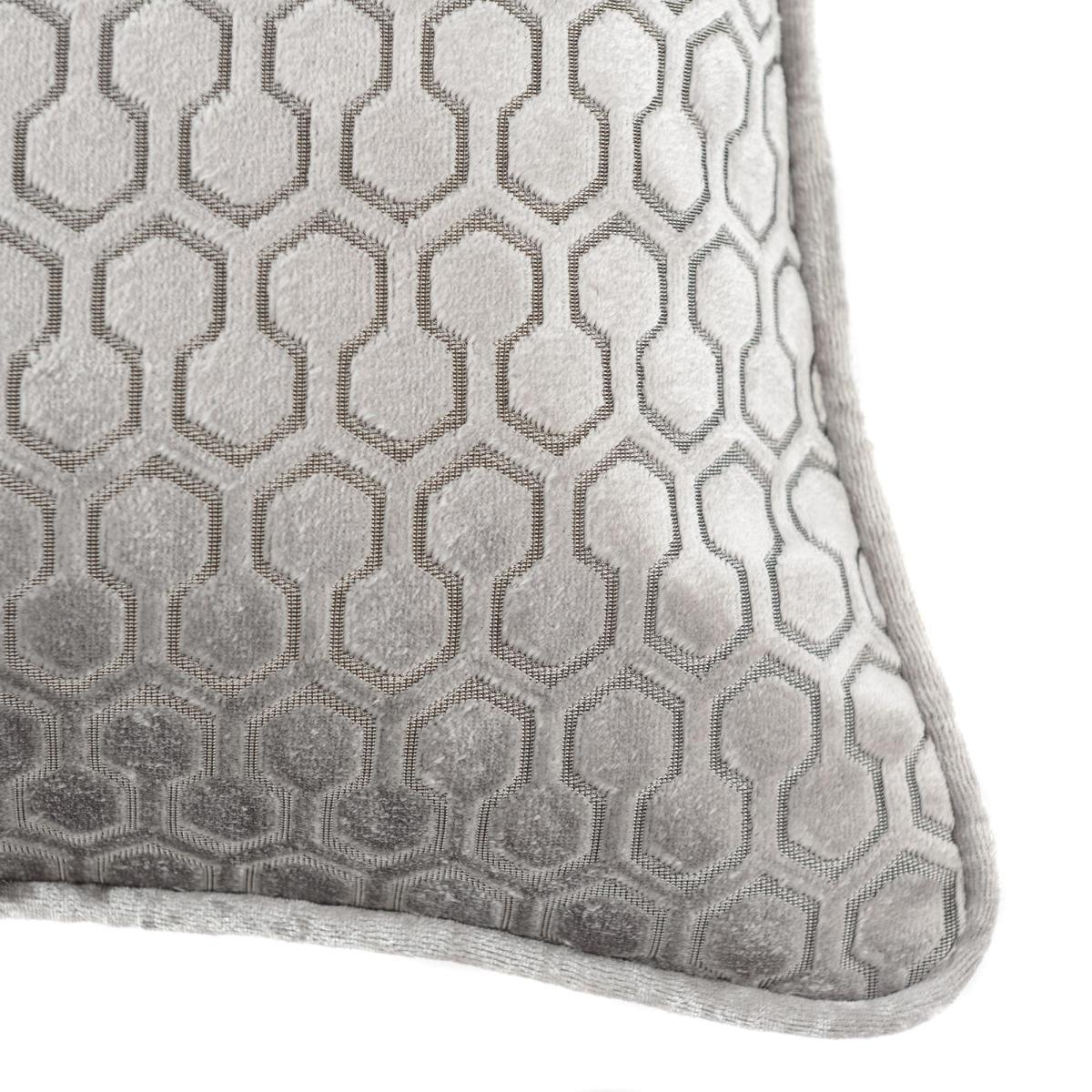 Geo Hexagon Silver Cushion Silver – image 2