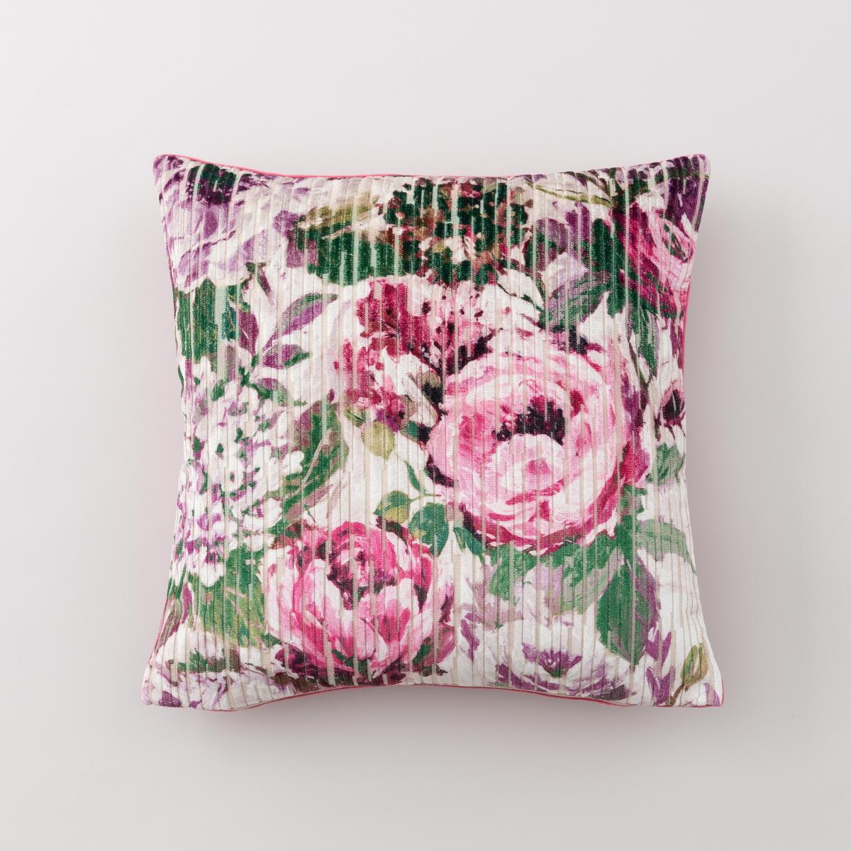 Kinsley Floral Pink Cushion Pink/Green – image 2