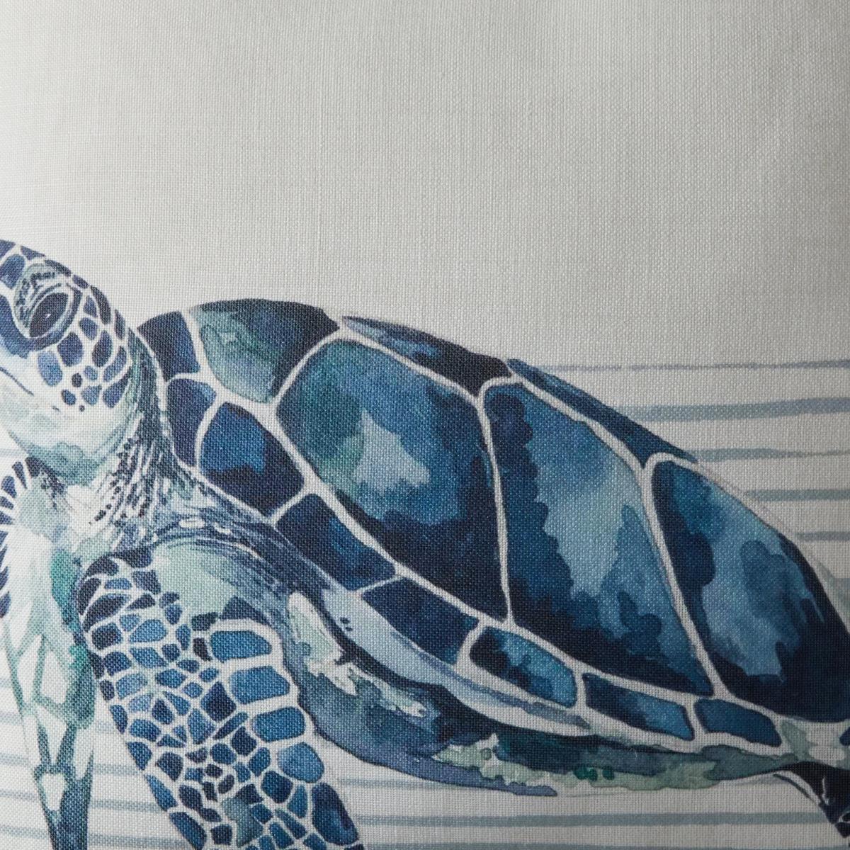 Turtle Watercolour Cushion MultiColoured – image 5