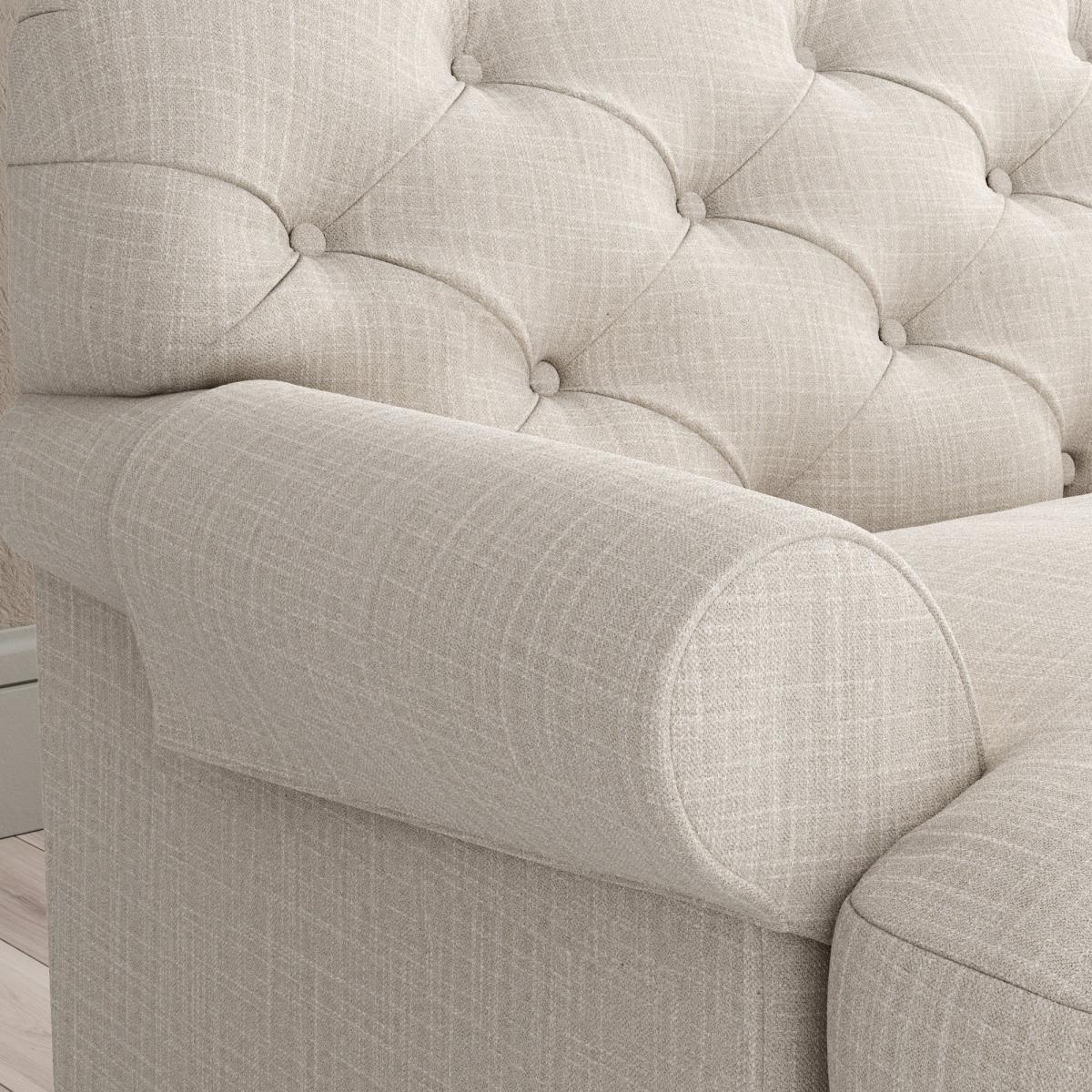 Canterbury Set of 2 Slub Cotton Blend Arm Caps Slub Cotton Sandstone – image 1