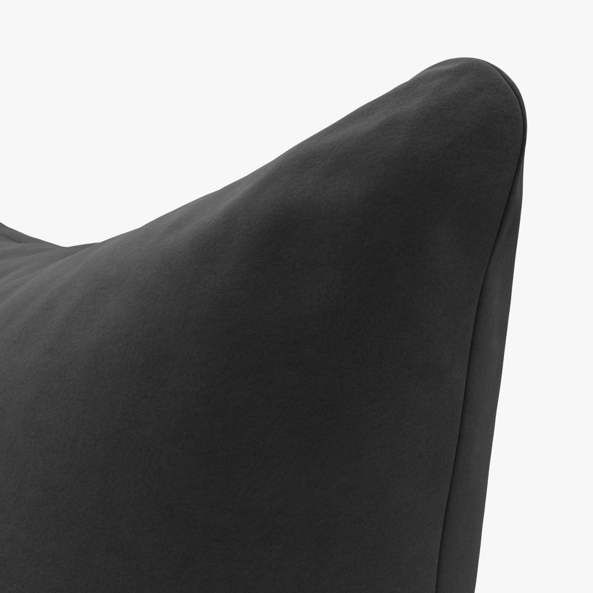 Luxury Velvet Scatter Cushion Luxury Velvet Black – image 2