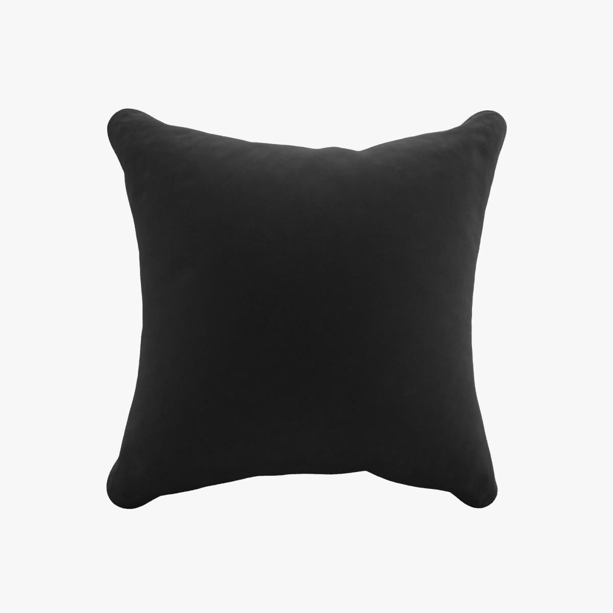 Luxury Velvet Scatter Cushion Luxury Velvet Black – image 3