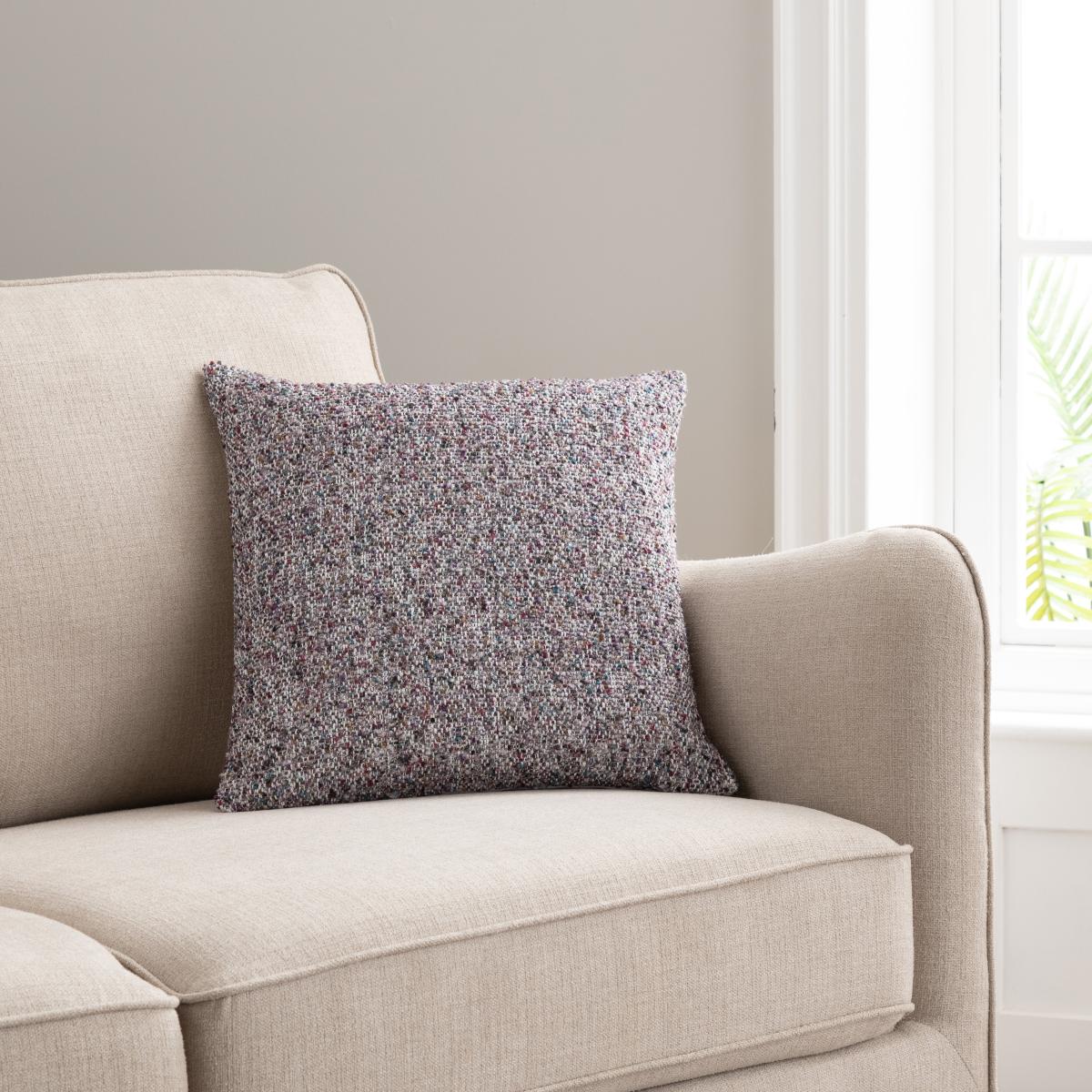 Mabel Tonal Boucle Cushion Thistle – image 1
