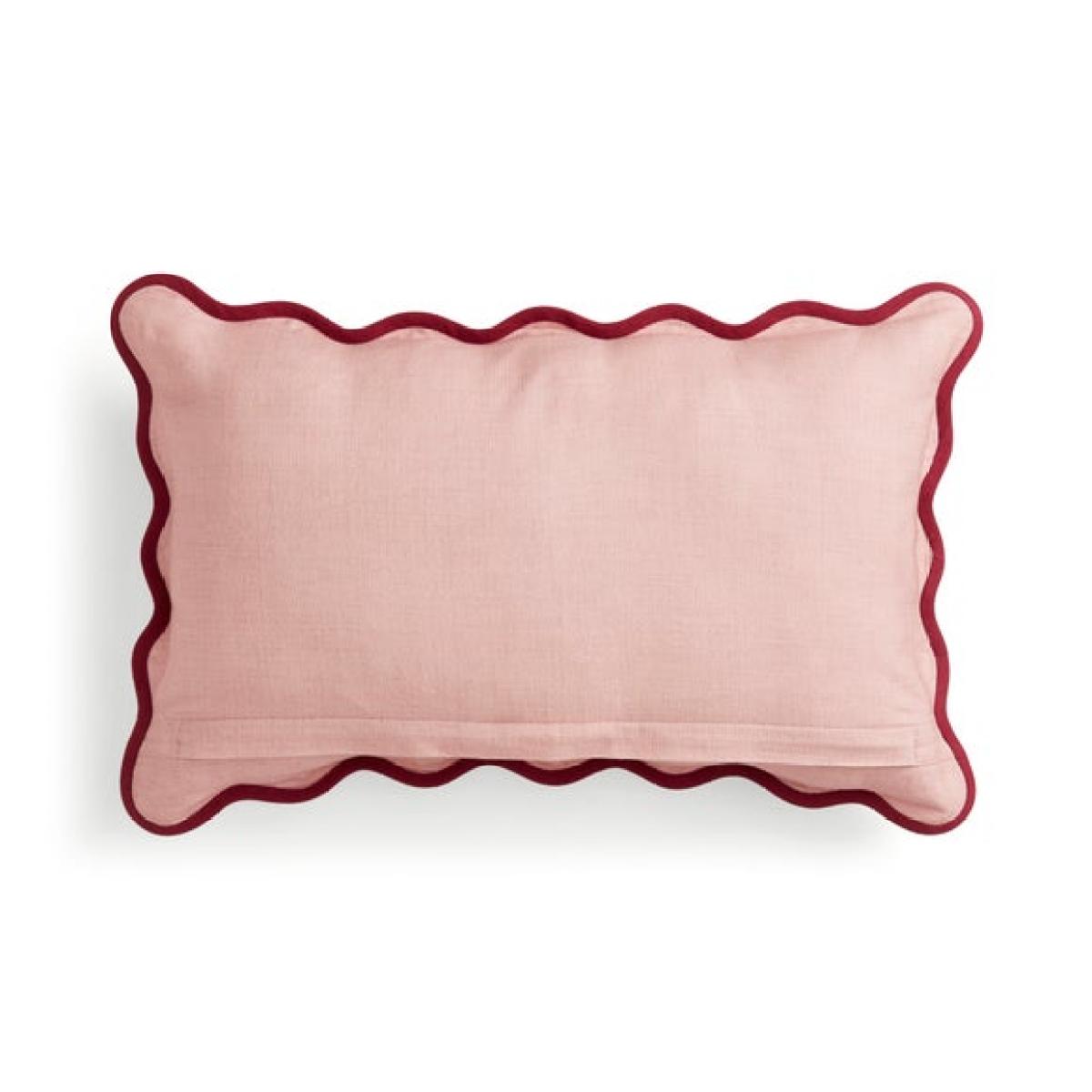 Wave Checkerboard Rectangle Cotton Cushion – image 4