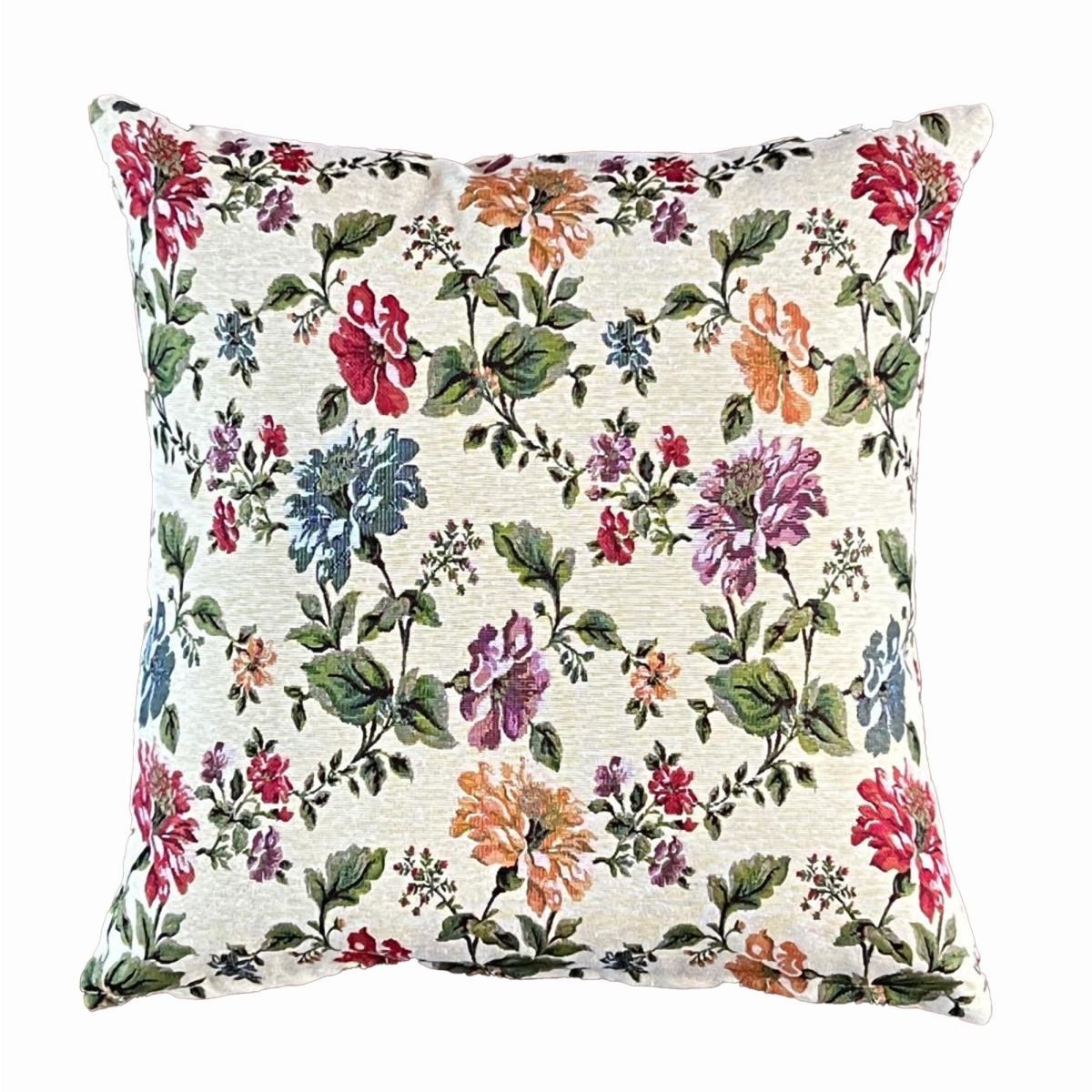 Daro Tapestry Natural Floral Square Cushion – image 2