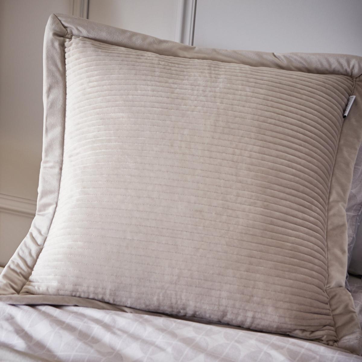 Content By Terence Conran Linear Velvet Cushion Stone – image 1