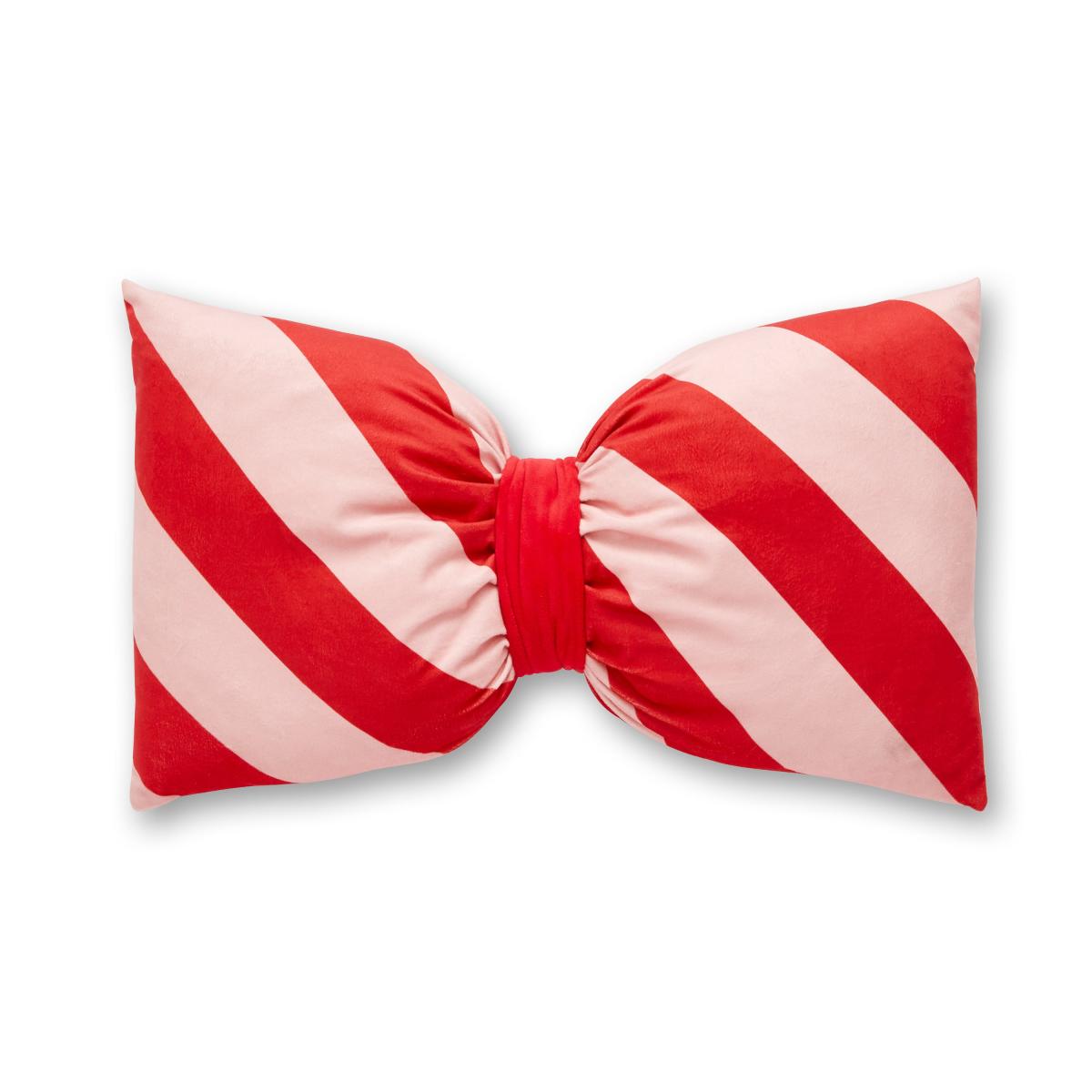 Sassy B Candy Stripe Bow Cushion – image 2