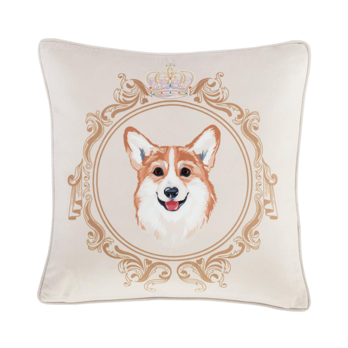 Bridgerton By Catherine Lansfield Mr Newton Corgi Cushion Natural – image 5