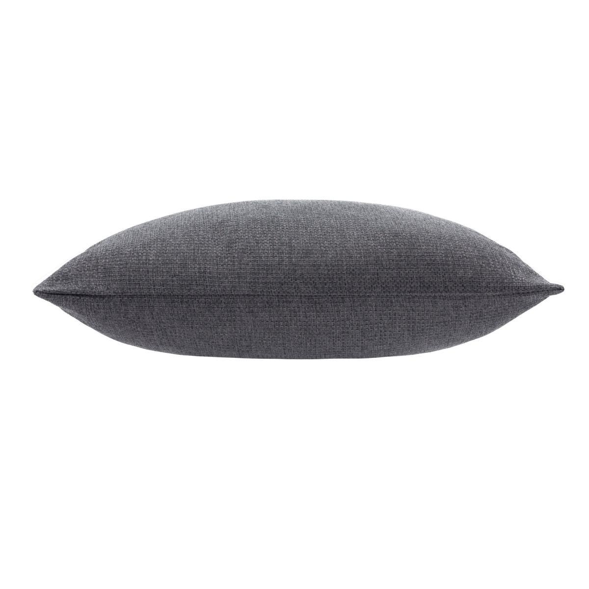 Barkweave Rectangular Cushion Charcoal – image 2