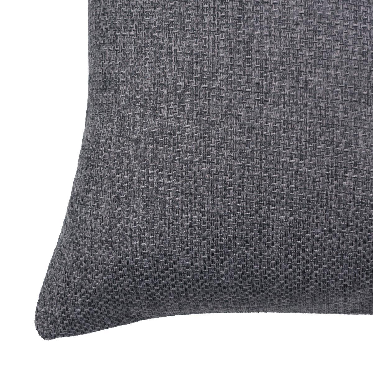 Barkweave Rectangular Cushion Charcoal – image 3