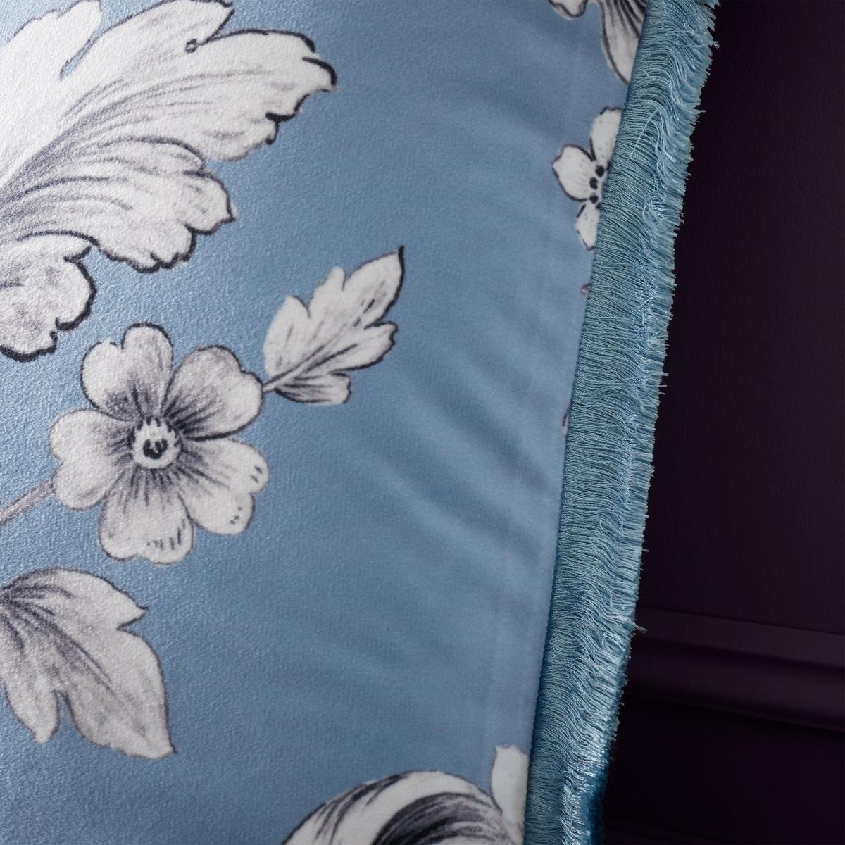 Bridgerton By Catherine Lansfield Regal Floral Cushion Blue – image 4