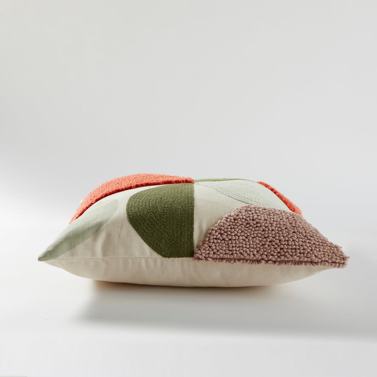 Elements Sten Cushion Green/Orange/White – image 3