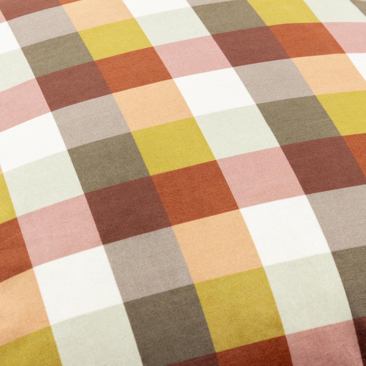 Check Square Cushion Orange – image 3