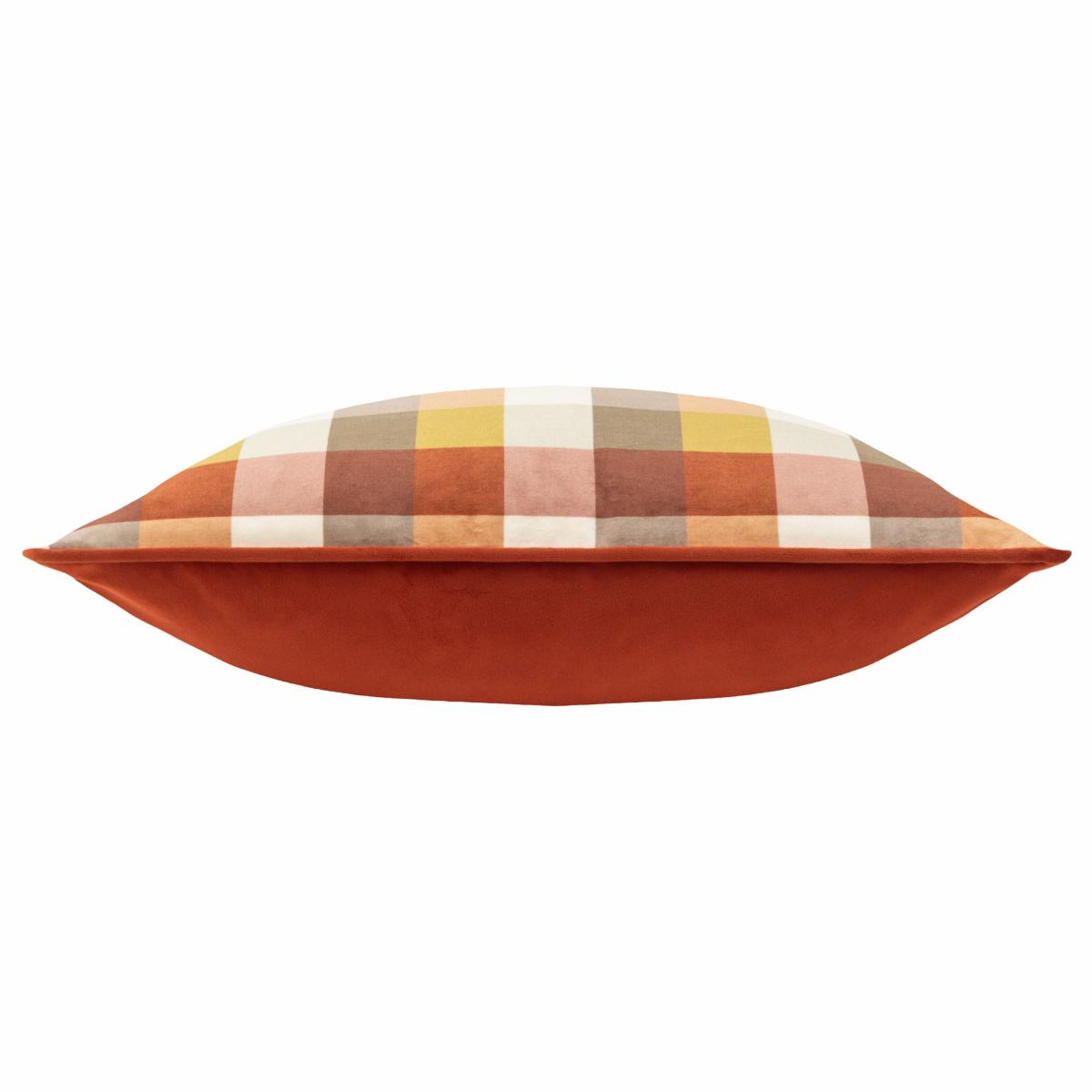 Check Square Cushion Orange – image 5