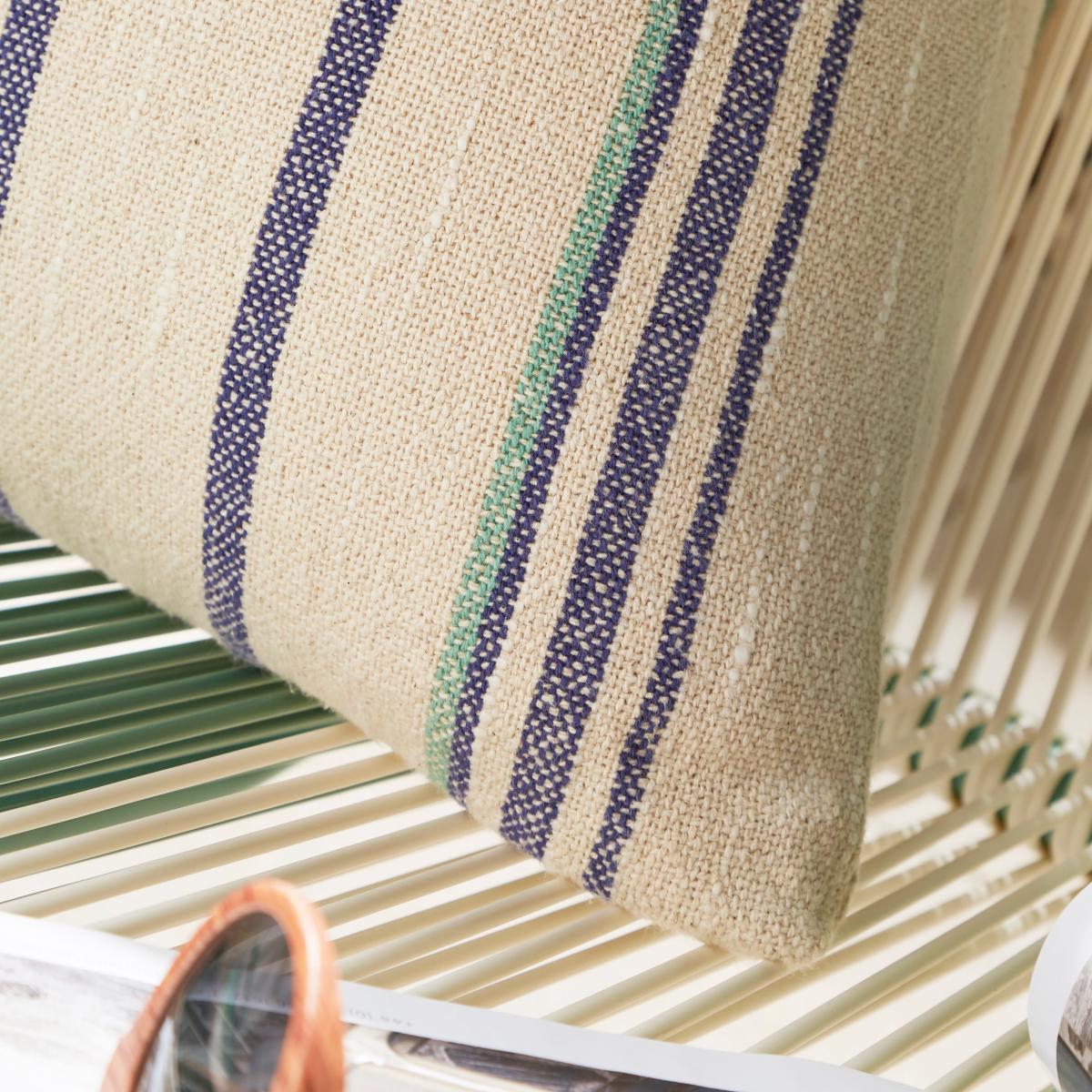 Striped Cotton Outdoor Square Cushion – image 2