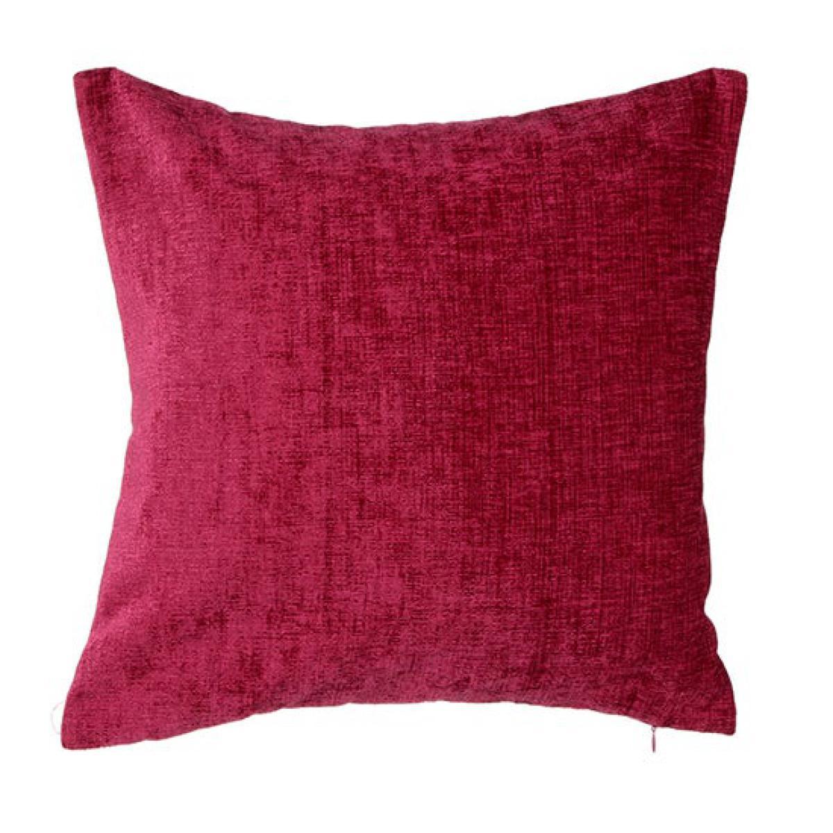 Chenille Cushion Red – image 3