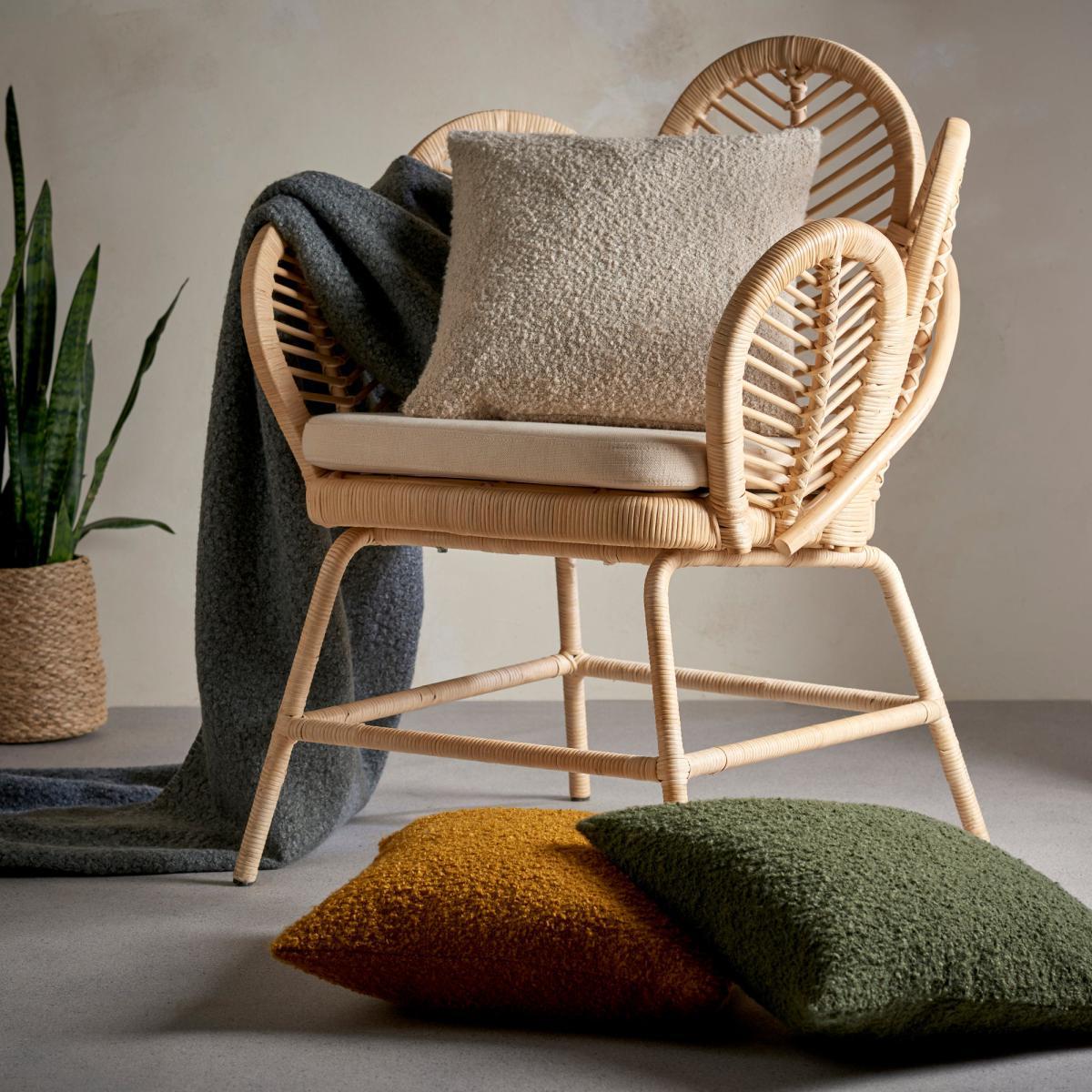 Boucle Cushion Mustard (Yellow) – image 5