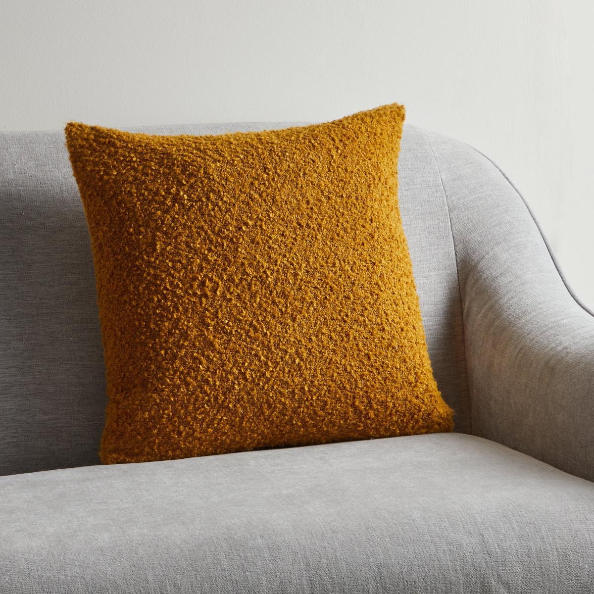 Boucle Cushion Mustard (Yellow) – image 1