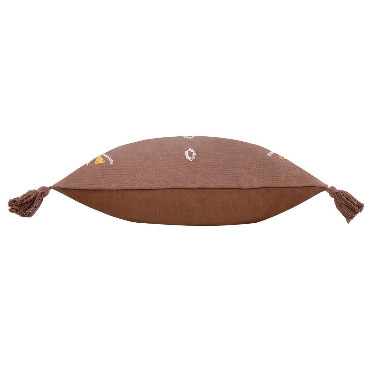 Meare Woven Cotton Rectangular Cushion Cocoa – image 3