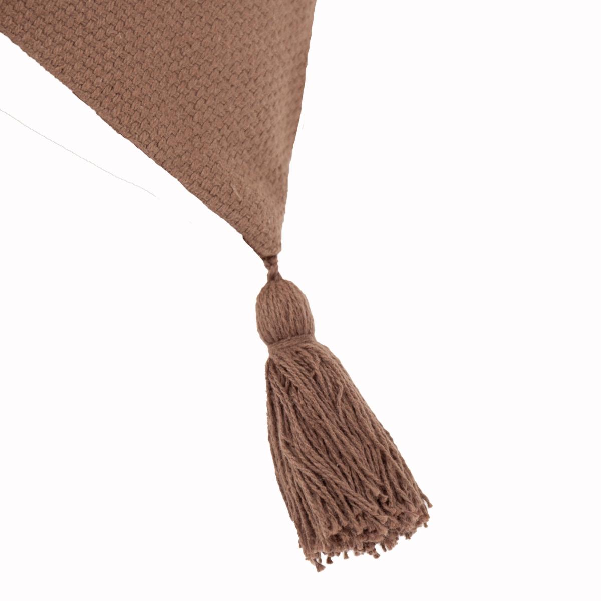Meare Woven Cotton Rectangular Cushion Cocoa – image 4