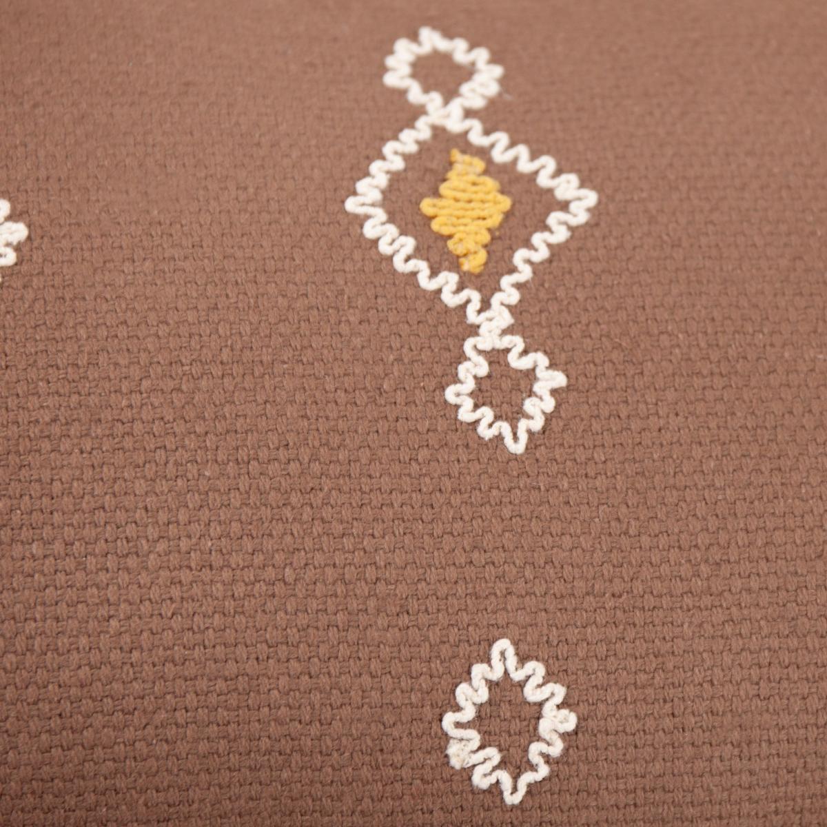 Meare Woven Cotton Rectangular Cushion Cocoa – image 5