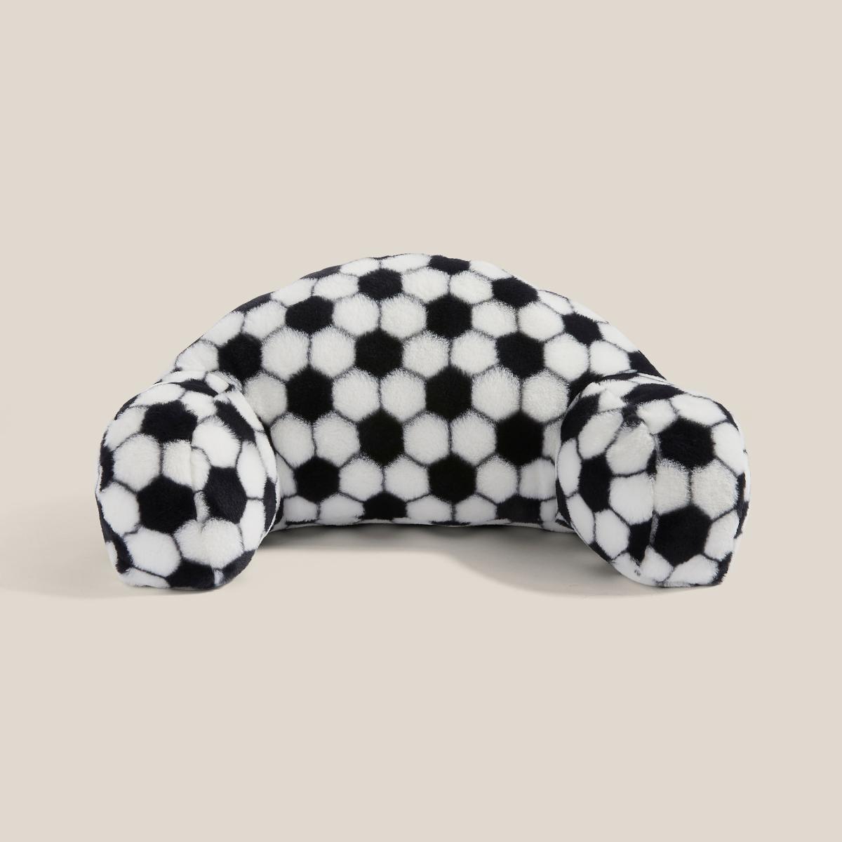 Football Cuddle Cushion Black and white – image 3
