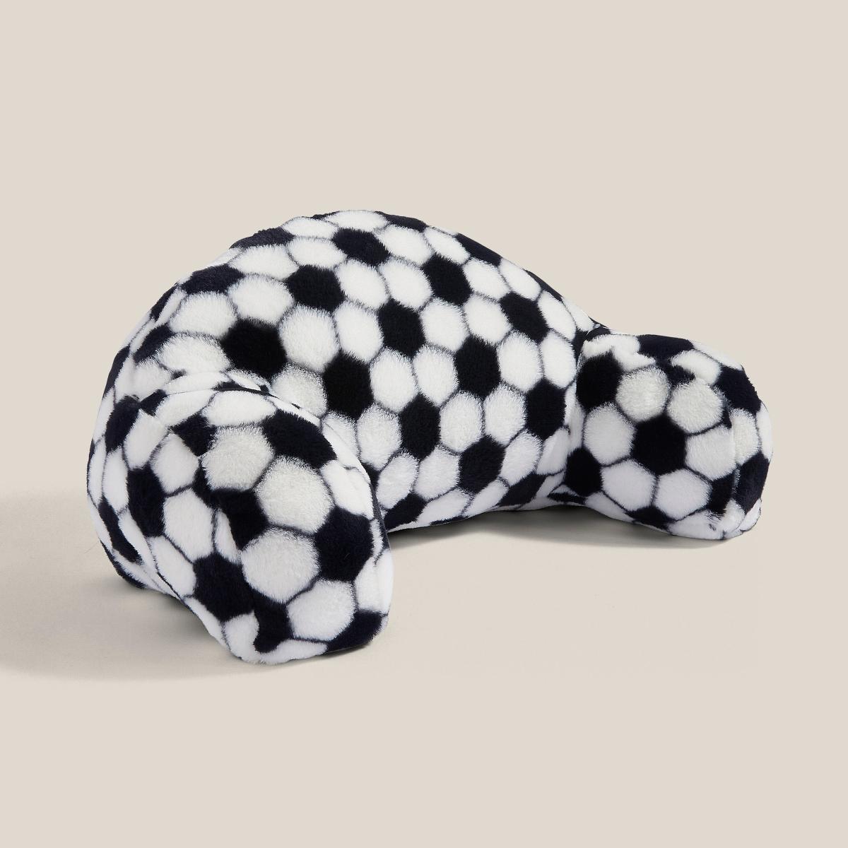 Football Cuddle Cushion Black and white – image 4