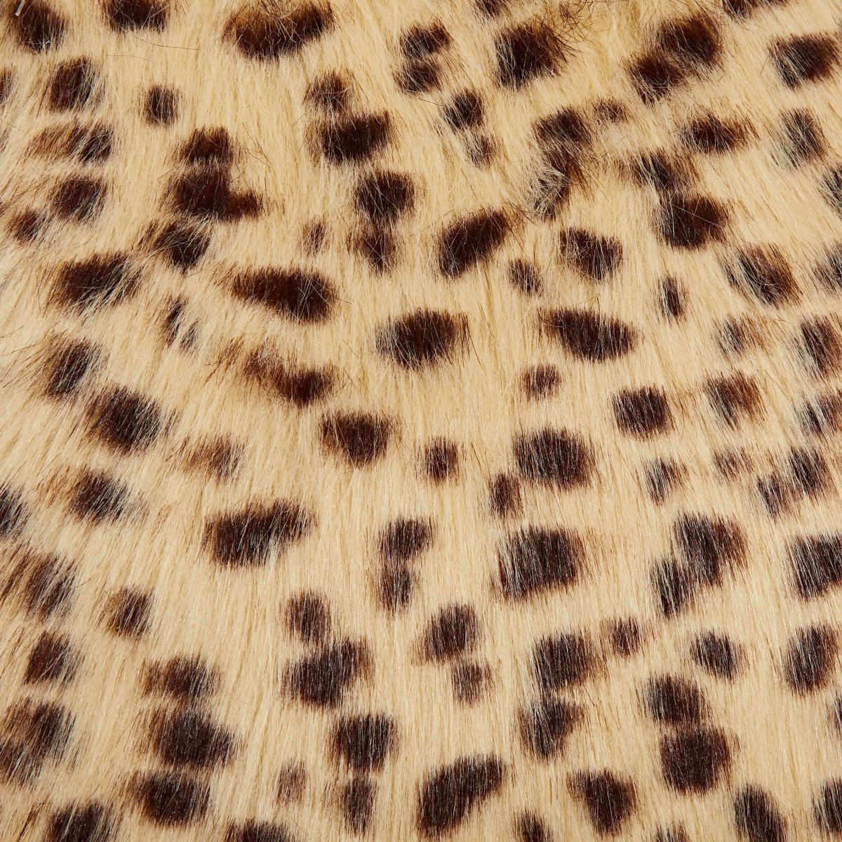 Cheetah Faux Fur Cushion MultiColoured – image 4
