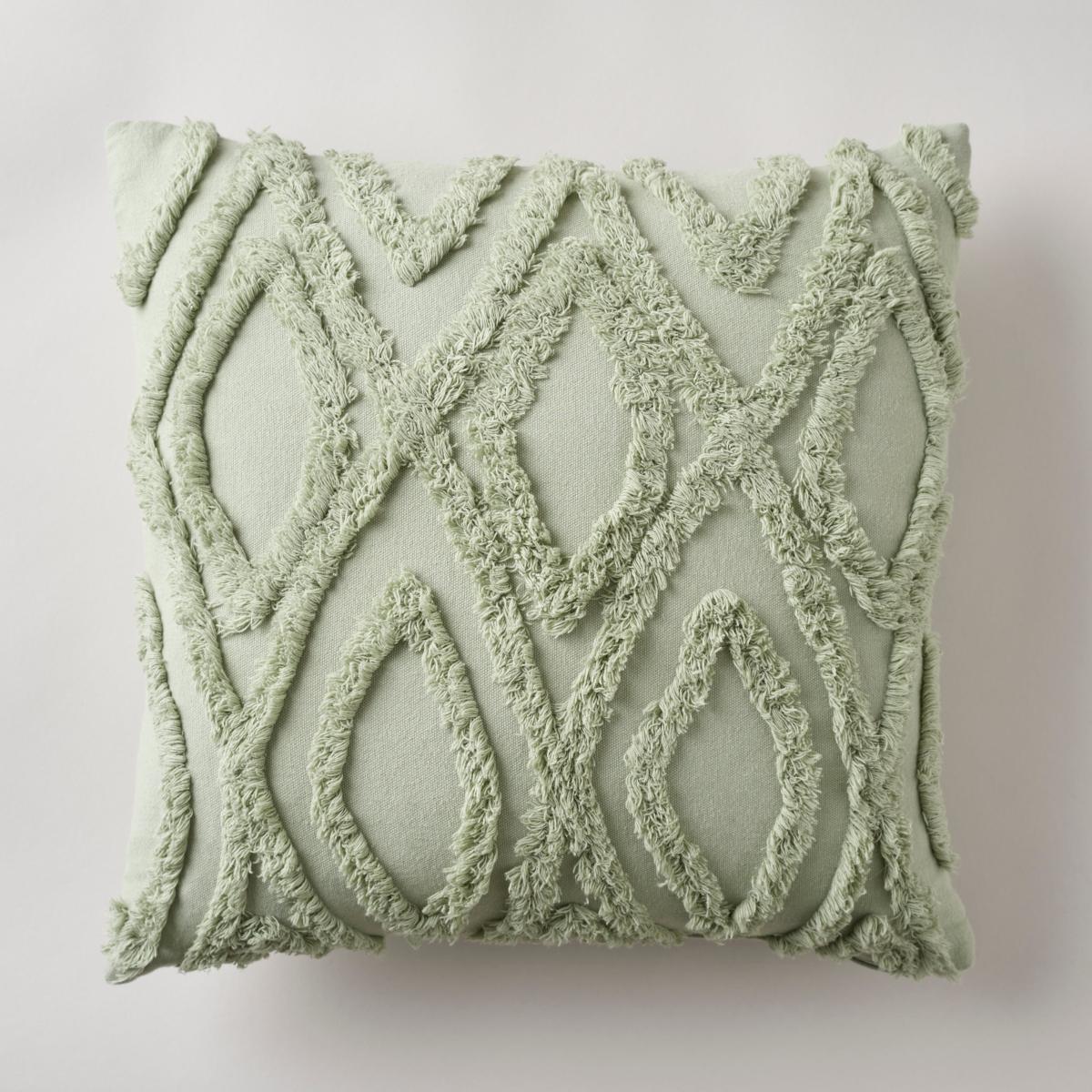 Diamond Tufted Cushion Green – image 2