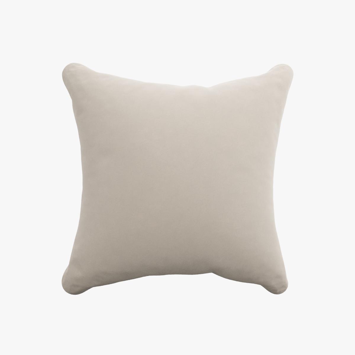 Luxury Velvet Scatter Cushion Luxury Velvet Natural – image 3
