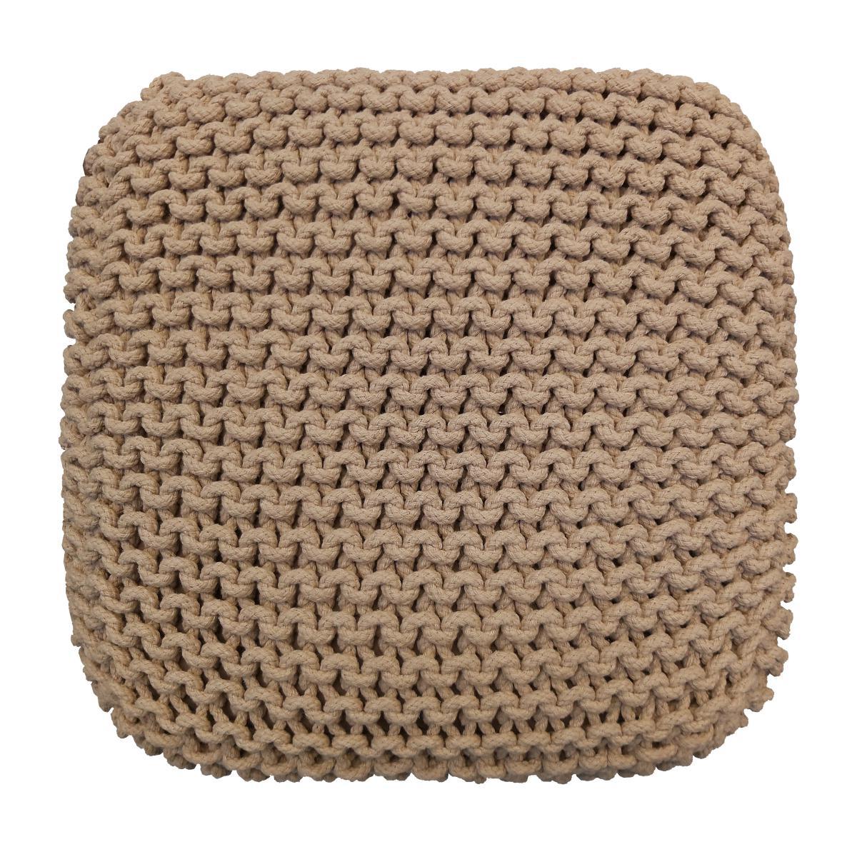 Hand Woven Natural Floor Cushion Natural – image 2