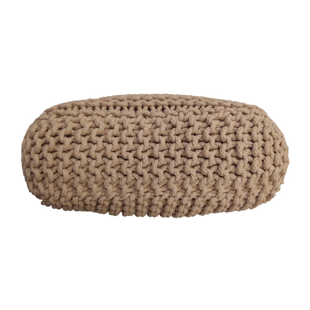 Hand Woven Natural Floor Cushion Natural – image 4