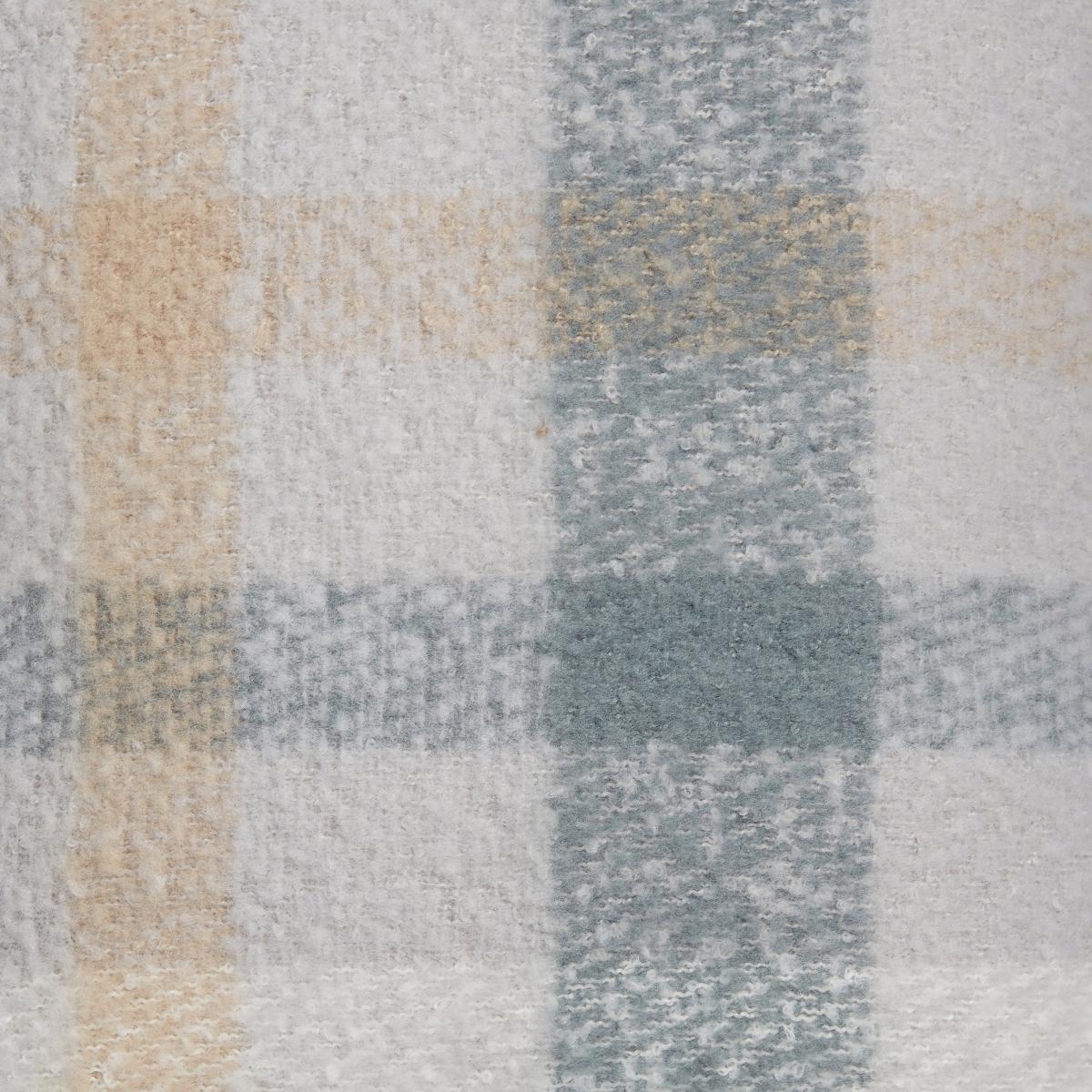 Mohair Pacific Check Cushion Pacific Blue – image 2