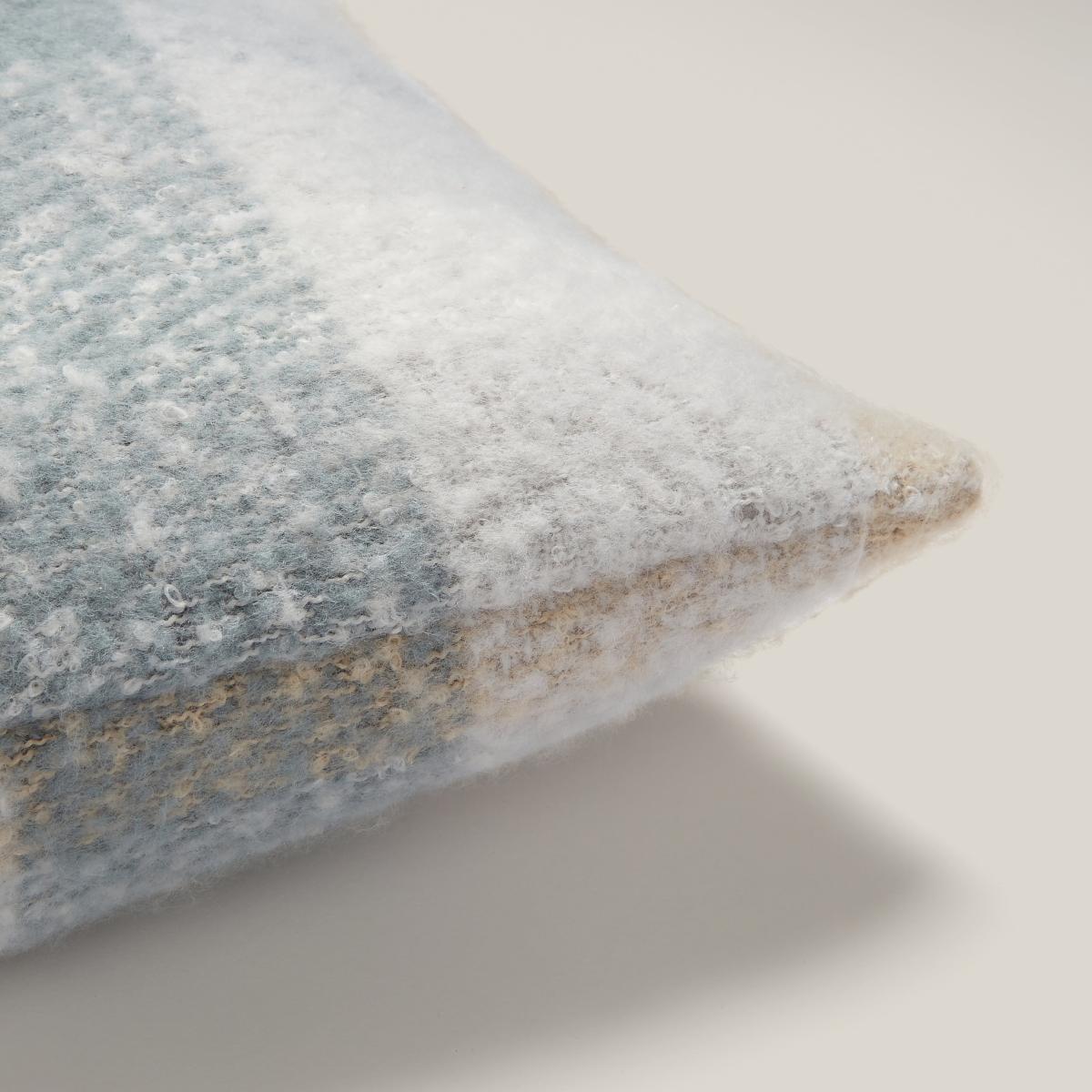 Mohair Pacific Check Cushion Pacific Blue – image 5