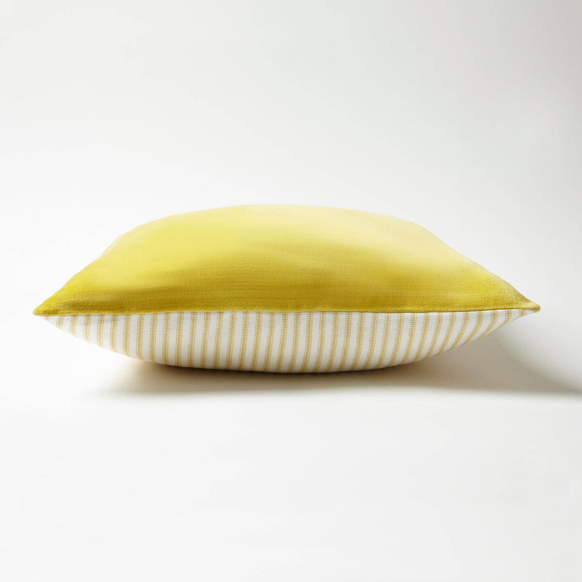 Cotton Velvet Cushion Ochre – image 3