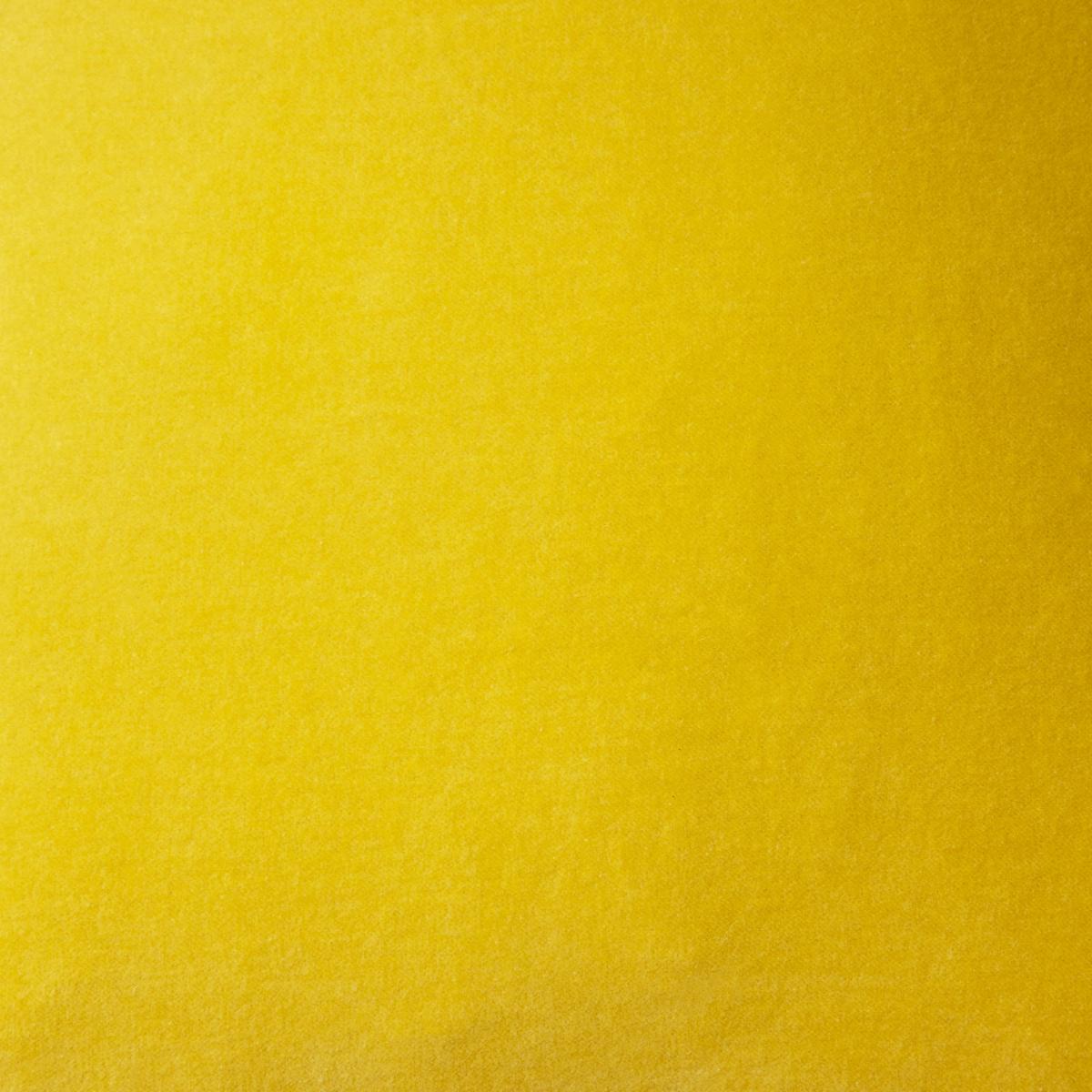 Cotton Velvet Cushion Ochre – image 5
