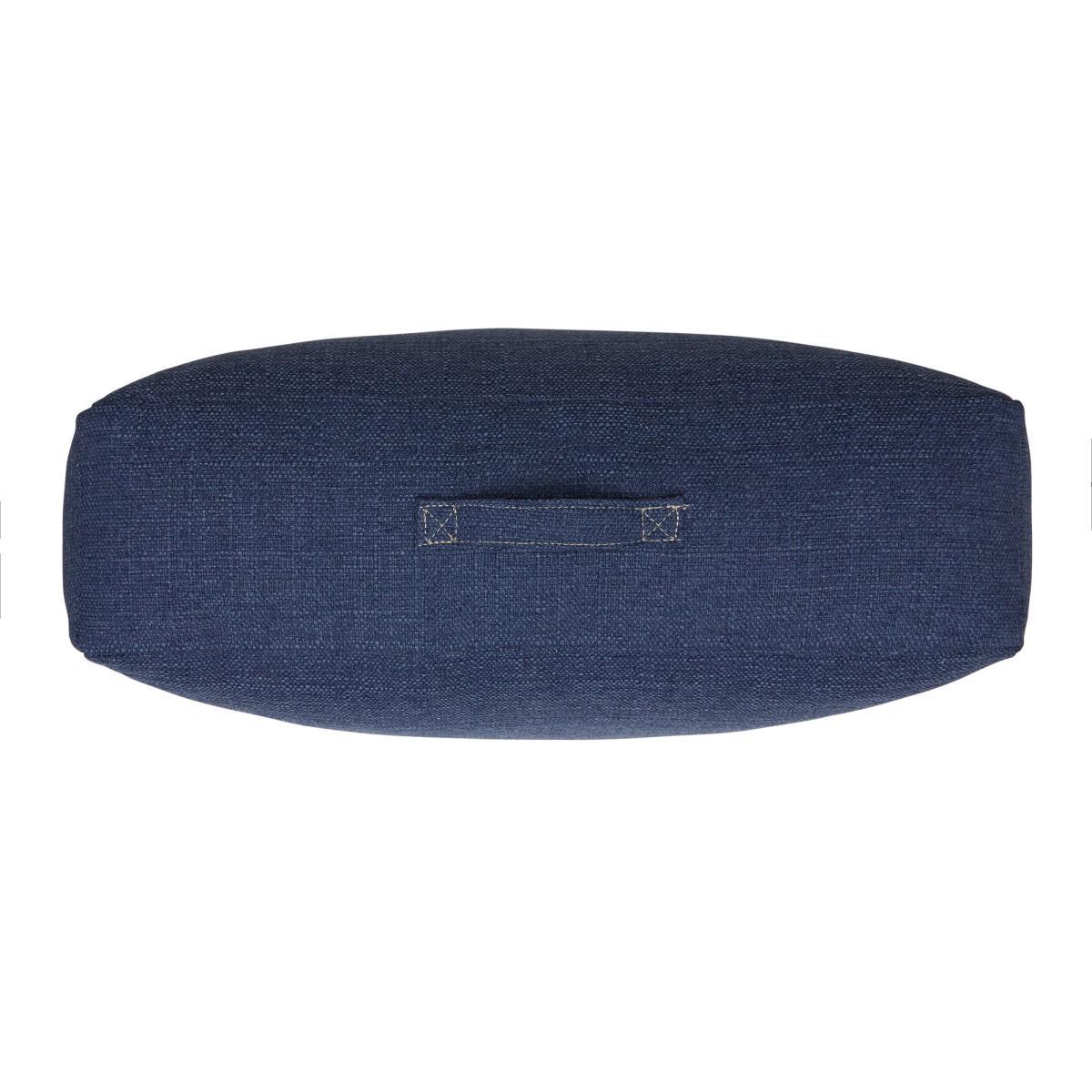 Slub Indigo Floor Cushion Blue – image 2