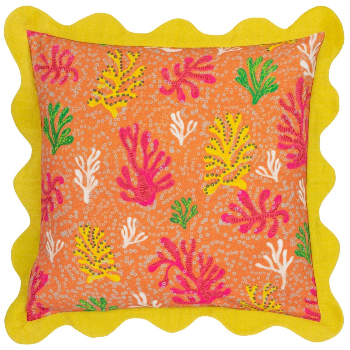 Coral Cushion Yellow – image 2